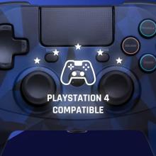 GamePad Camo Bleu sans fil pour PS4 - Snakebyte
